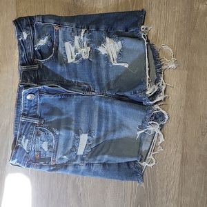 American Eagle shorts, super stretch, size 8, light blue